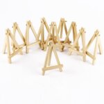10pcs mini chevalet trpied en bois 12 x 7cm support photo carte mariage fte table