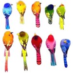 10pcs oiseaux multicolores sur pince rouges - gorges artificiels en plumes dcoration de sapin de nol ...