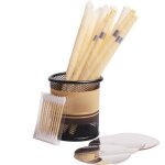 Bougies doreille - sain - 10pcs - cire dabeille - cologique - scuritaire