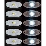 10x 6 smd leds ovale blanc 12v avant côté contour marqueur feux camion remorque caravane bus camionnette ... 10x 6 smd leds ovale blanc 12v avant côté contour marqueur feux camion remorque caravane bus camionnette ...