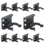 Clip pour plinthe - non spcifi - 28 mm - lot de 10 - plastique - noir