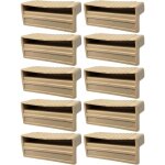 10x embout support latte monolatte 63 x 8 mm plastique pour sommier cadre bois embout lit meuble fixation ...