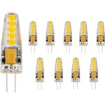 Ampoule led g4 2. 2w blanc chaud �quivalent � 20w 210lm 10 smd 2835 36 * 9mm