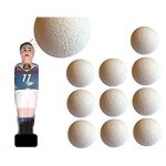 11 balle de baby foot liges blanches bonzini - an - ivm8 - c8z0