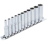 Douilles - bgs technic - 11 douilles extra longues - 6 pans - 1 / 4 - 4 à 13 mm Douilles - bgs technic - 11 douilles extra longues - 6 pans - 1 / 4 - 4 à 13 mm