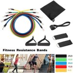Set elastique musculation - bandes de résistance - 11 pièces - haute résistance - fitness - yoga Set elastique musculation - bandes de résistance - 11 pièces - haute résistance - fitness - yoga