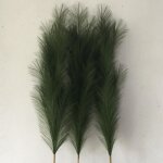 Fleur - plante artificielle - dcoratif - pampas sches dtachables - 110cm - vert - mixte