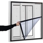 115x135cm moustiquaire fenêtre rideau de fenêtre pour prévenir moustiques et insectes pour fenêtres ou ... 115x135cm moustiquaire fenêtre rideau de fenêtre pour prévenir moustiques et insectes pour fenêtres ou ...