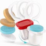 12 adaptateurs seb multidelices + 18 couvercles pour rendre compatible vos pots de yaourt en verre type ...