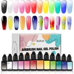 12 couleurs airbrush gel nail polish baby boomer vernis � ongles en gel a�rographe airbrush ongles hot ...