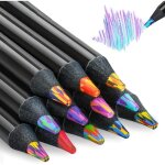 12 couleurs crayons de couleur arc - en - ciel crayons de couleur jumbo pour enfants crayons multicolores ...