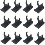 12 crochets de plinthe noirs pour pieds de meubles 26 - 28 cm canap� table lit