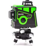 Niveau laser rotatif 3d hilda - 12 lignes - fonctions multilingues - vert - alignement querrage et aplomb ...
