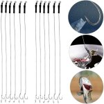 12 pcs bas de ligne pche carpe hameons de pche  la carpe 12lb bas de ligne sans ardillon bas de ligne ...