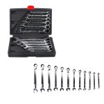 12 pcs cl  cliquet chrome 6150 mtrique molette rversible mixtes outil cl mixtes  cliquet mtrique ...