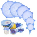 12 pcs couvercle en silicone alimentaire extensible flexible rutilisable stockage de nourriture couvertures ...