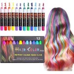 12 pcs craie de cheveux colorée - diy crayons des cheveux coloration temporaire lavable et non toxique ... 12 pcs craie de cheveux colorée - diy crayons des cheveux coloration temporaire lavable et non toxique ...