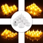 12 pcs mini sans flamme led photophore th candle light sans fume pour hallowmas xmas party bougies ...