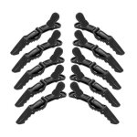 12 pcs pinces � cheveux en plastique alligator longue section pinces de coiffeur section pince croco ...