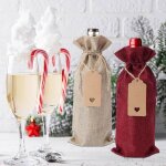 12 pcs sacs  vin en jute bouteille emballage bouteille vin de nol sacs - cadeaux vin jute sacs - cadeaux ...
