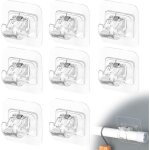 12 pi�ces accroche rideau sans percage auto - adh�sifs support tringle rideaux sans percage crochet tringle ...