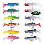 12 pices leurre peche carnassier leurre peche mer leurre peche peche carnassiers leurres bionic rubber ...