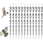 12 pi�ces r�pulsif oiseaux - 360 degr�s spirale r�fl�chissant repulsif pigeon pour balconet jardin insectes ...