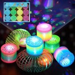 Jouet spirale arc - en - ciel - 12 pi�ces - lumineux - �ducatif - pour enfants � partir de 5 ans