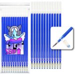 12 recharges xxl bleues pour stylo gel effa�able compatibles avec legami. pointe de 05 mm. �crit sur ...