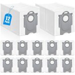 12 sacs poussi�re pour aspirateur - robot pour roborock qv 35a / qrevo s5v / qv35s / q revo / saros 10r ...