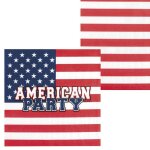 10 gobelets en carton american party 21 cl - multicolore