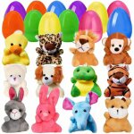 12 ?ufs de p�ques pr� - remplis avec des peluches?ufs en plastique remplis de mini peluchespetits cadeaux ...