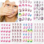 120 pices appuyez sur ongle de fille faux ongle enfant artificiel tips dongle faux ongle  couverture ...