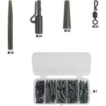 120 pi�ces emerillon peche carpe pinces � plomb pour carpe emerillons de p�che mat�riel de p�che � la ...