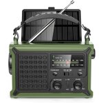 12000mah radio dynamo survie radio solaire avec manivelle am / fm avec grande b�che solaire qualit� sonore ...