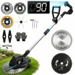 1200w debroussailleuse electrique sans fil 16800rpm r�glable � 90� / 100 - 140cm coupe - bordures brushless ...