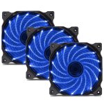 Ventilateur pc - zgeer - 120mm - silencieux - bleu - 3 pack Ventilateur pc - zgeer - 120mm - silencieux - bleu - 3 pack