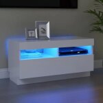 122chez jills * new meuble télé moderne pour télévision table basse tv avec lumières led blanc 80x35x40 ... 122chez jills * new meuble télé moderne pour télévision table basse tv avec lumières led blanc 80x35x40 ...