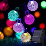 12m 100 led guirlande lumineuse solaire �tanche 8 modes guirlande solaire exterieur pour jardin terrasse ...