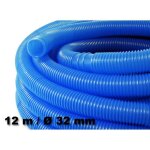 Wiltec tuyau piscine bleu ? 12 m de long � 32 mm ? tuyau solaire flottant � sections pr�form�es ? 165 ...