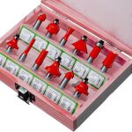 12pcs 1 - 4 mm rouge fraise foret d�fonceuse coupe carbure tungst�ne gravure fraises � bois en m�tal ...