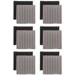 12pcs acoustic foam boardstudio wedge tileacoustic 2. 5x30x30cm