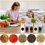 12pcs bocaux de stockage avec couvercles en acier inoxydable bocaux  pices bocaux de stockage en verre ...