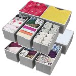 12pcs bo�tes organisateur tiroir pliable separateur tiroirs v�tements bo�te casier rangement armoire ...
