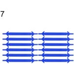 12pcs couleur unie crative unisexe en silicone flche lastique forme aucune cravate lacets bleu