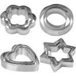 12pcs emporte piece acier inoxydablerond cercle fleur etoile coeur patisserie emporte picesmoule  biscuitsfo ...