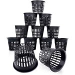 (12pcs noir) paniers hydroponiques plastique pot plantation hydroponique r�utilisable panier plante aquatique ...