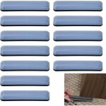 12pcs patins de meubles patins en teflon auto - adhsif pour meublepatins pour meubles rectangulaire ...