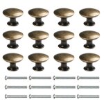 12pcs poignes meuble cuisine vintage bronze bouton de porte pour cuisine meuble placard de 30mm