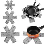12pcs protge casserole sparateur 3 tailles poele protection protection de sparation des casseroles ...